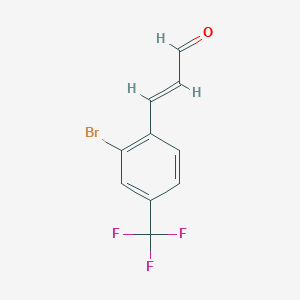 3-(2-Bromo-4-(trifluoromethyl)phenyl)acrylaldehyde