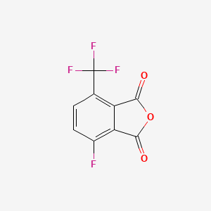 molecular formula C9H2F4O3 B13121952 4-Fluoro-7-(trifluoromethyl)isobenzofuran-1,3-dione 