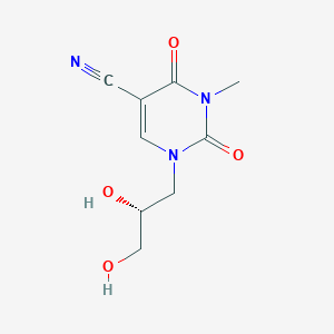 (R)-1-(2,3-Dihydroxypropyl)-3-methyl-2,4-dioxo-1,2,3,4-tetrahydropyrimidine-5-carbonitrile