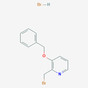 molecular formula C13H13Br2NO B13121963 3-(Benzyloxy)-2-(bromomethyl)pyridinehydrobromide 