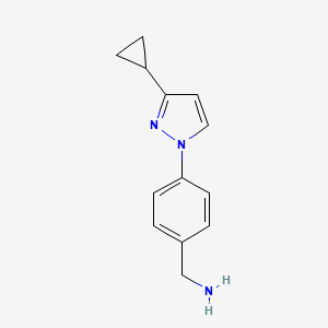 (4-(3-Cyclopropyl-1H-pyrazol-1-yl)phenyl)methanamine