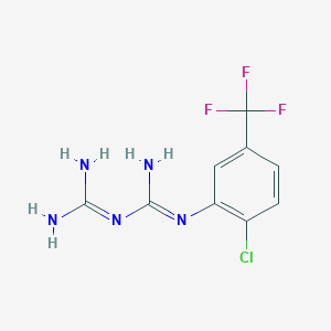 N-[2-chloro-5-(trifluoromethyl)phenyl]imidodicarbonimidic diamide