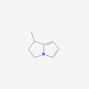 molecular formula C8H11N B13122009 1-methyl-2,3-dihydro-1H-pyrrolizine 