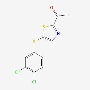 1-(5-((3,4-Dichlorophenyl)thio)thiazol-2-yl)ethanone