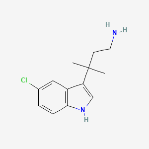 3-(5-Chloro-1H-indol-3-yl)-3-methylbutan-1-amine