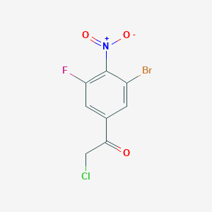 1-(3-Bromo-5-fluoro-4-nitrophenyl)-2-chloroethanone