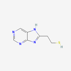 molecular formula C7H8N4S B13122121 2-(7H-purin-8-yl)ethanethiol CAS No. 959499-85-5