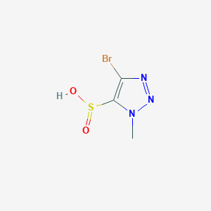 4-Bromo-1-methyl-1H-1,2,3-triazole-5-sulfinic acid