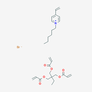 2,2-Bis(prop-2-enoyloxymethyl)butyl prop-2-enoate;4-ethenyl-1-hexylpyridin-1-ium;bromide