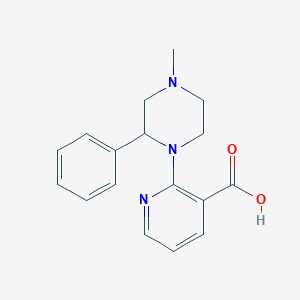 molecular formula C17H19N3O2 B131222 2-(4-Methyl-2-phenylpiperazin-1-yl)nicotinic acid CAS No. 61338-13-4