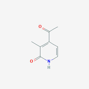 molecular formula C8H9NO2 B13122213 4-Acetyl-3-methylpyridin-2(1H)-one CAS No. 1256824-40-4