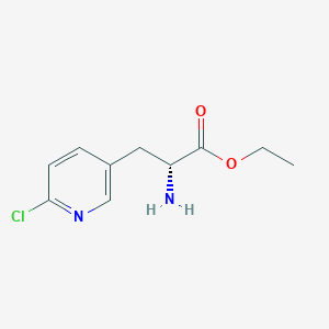 Ethyl (R)-2-amino-3-(6-chloropyridin-3-yl)propanoate