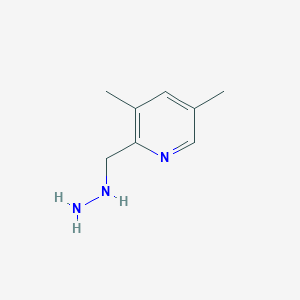 2-(Hydrazinylmethyl)-3,5-dimethylpyridine