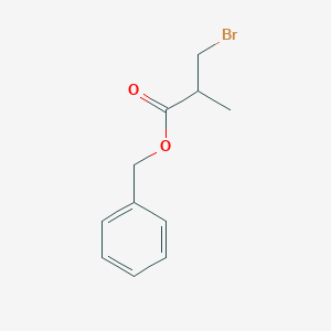 molecular formula C11H13BrO2 B13122242 Benzyl3-bromo-2-methylpropanoate 