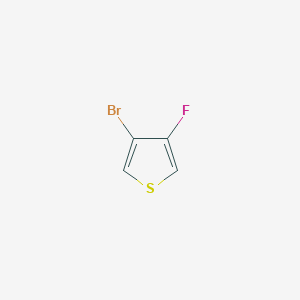 molecular formula C4H2BrFS B13122272 3-Bromo-4-fluorothiophene 