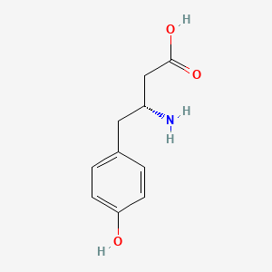 molecular formula C10H13NO3 B13122318 (R)-3-Amino-4-(4-hydroxyphenyl)butanoic acid 