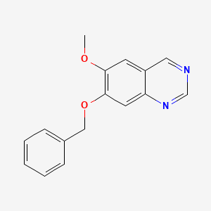 molecular formula C16H14N2O2 B13122323 7-(Benzyloxy)-6-methoxyquinazoline 