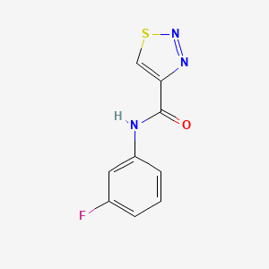 N-(3-fluorophenyl)-1,2,3-thiadiazole-4-carboxamide