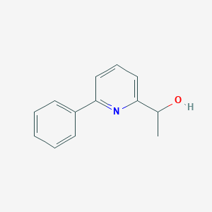 molecular formula C13H13NO B13122377 1-(6-Phenylpyridin-2-yl)ethanol 