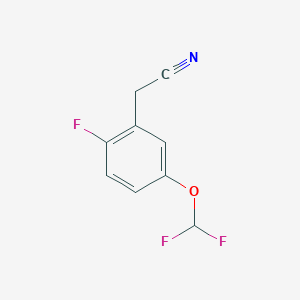 2-(5-(Difluoromethoxy)-2-fluorophenyl)acetonitrile