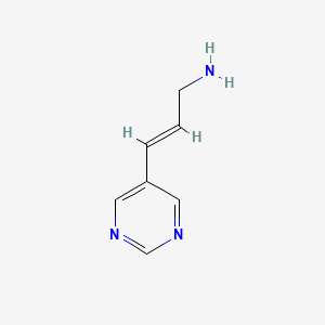 (E)-3-(Pyrimidin-5-yl)prop-2-en-1-amine