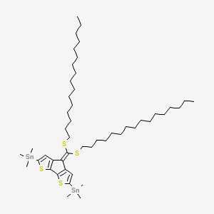 [7-[bis(hexadecylsulfanyl)methylidene]-10-trimethylstannyl-3,11-dithiatricyclo[6.3.0.02,6]undeca-1(8),2(6),4,9-tetraen-4-yl]-trimethylstannane