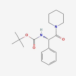 tert-Butyl (S)-(2-oxo-1-phenyl-2-(piperidin-1-yl)ethyl)carbamate