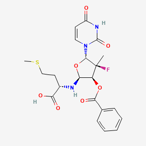 ((2S,3S,4S,5S)-3-(Benzoyloxy)-5-(2,4-dioxo-3,4-dihydropyrimidin-1(2H)-yl)-4-fluoro-4-methyltetrahydrofuran-2-yl)-L-methionine