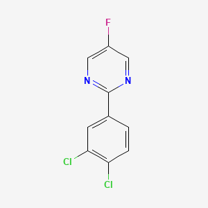 molecular formula C10H5Cl2FN2 B13122535 2-(3,4-Dichlorophenyl)-5-fluoropyrimidine 