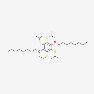 (3,6-Bis(octyloxy)benzene-1,2,4,5-tetrayl)tetrakis(isopropylsulfane)