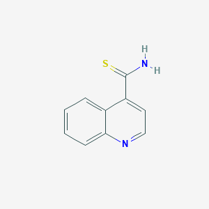 molecular formula C10H8N2S B1312264 喹啉-4-硫代酰胺 CAS No. 74585-98-1