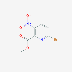 molecular formula C7H5BrN2O4 B13122674 Methyl 6-bromo-3-nitropicolinate 