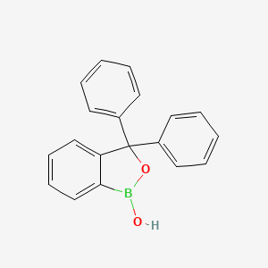 molecular formula C19H15BO2 B13122680 3,3-Diphenylbenzo[c][1,2]oxaborol-1(3H)-ol 