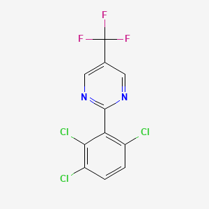 2-(2,3,6-Trichlorophenyl)-5-(trifluoromethyl)pyrimidine