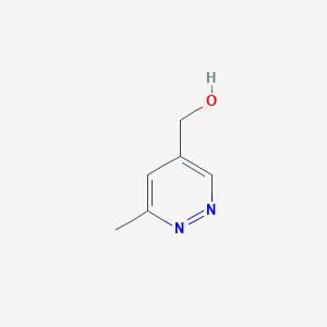 B13122718 (6-Methylpyridazin-4-yl)methanol CAS No. 18591-52-1