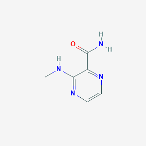 molecular formula C6H8N4O B13122787 3-(Methylamino)pyrazine-2-carboxamide 