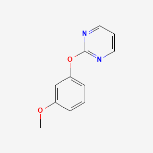 molecular formula C11H10N2O2 B13122788 2-(3-Methoxyphenoxy)pyrimidine 