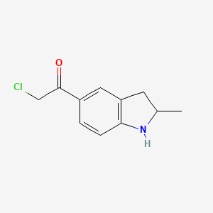 2-Chloro-1-(2-methylindolin-5-yl)ethanone