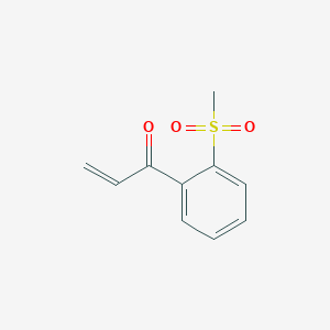 molecular formula C10H10O3S B13122837 1-(2-Methanesulfonylphenyl)prop-2-en-1-one 