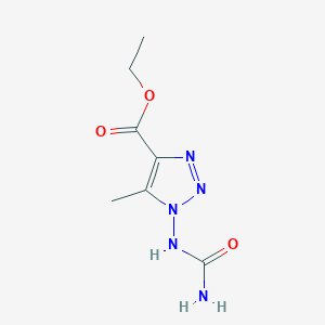 Ethyl 5-methyl-1-ureido-1H-1,2,3-triazole-4-carboxylate