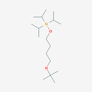 molecular formula C17H38O2Si B13122853 4-(t-Butoxy)butyltri-isopropylsilylether 