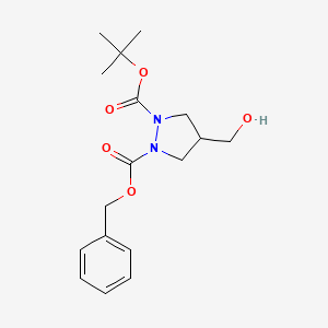 1-Benzyl 2-tert-butyl 4-(hydroxymethyl)pyrazolidine-1,2-dicarboxylate