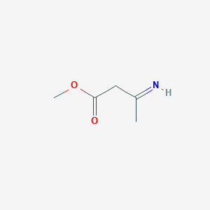 molecular formula C5H9NO2 B13122868 Methyl 3-iminobutanoate 