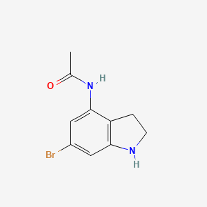 N-(6-bromoindolin-4-yl)acetamide