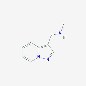 molecular formula C9H11N3 B13122919 N-Methyl-1-(pyrazolo[1,5-a]pyridin-3-yl)methanamine 