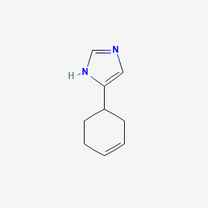 molecular formula C9H12N2 B13122923 5-(Cyclohex-3-en-1-yl)-1H-imidazole 