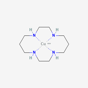 Cu(II)(rel-(1R,4R,8S,11S)1,4,8,11-tetra-azacyclotetradecane)