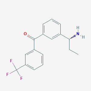 (R)-(3-(1-aminopropyl)phenyl)(3-(trifluoromethyl)phenyl)methanone hydrochloride