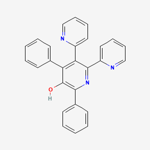 molecular formula C27H19N3O B13123003 2,4-diphenyl-5,6-dipyridin-2-ylpyridin-3-ol CAS No. 88072-72-4