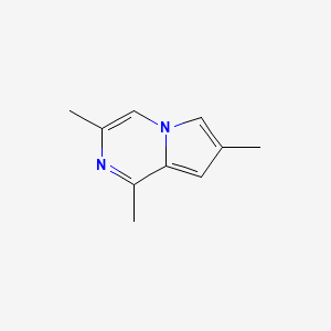 molecular formula C10H12N2 B13123011 1,3,7-Trimethylpyrrolo[1,2-a]pyrazine 